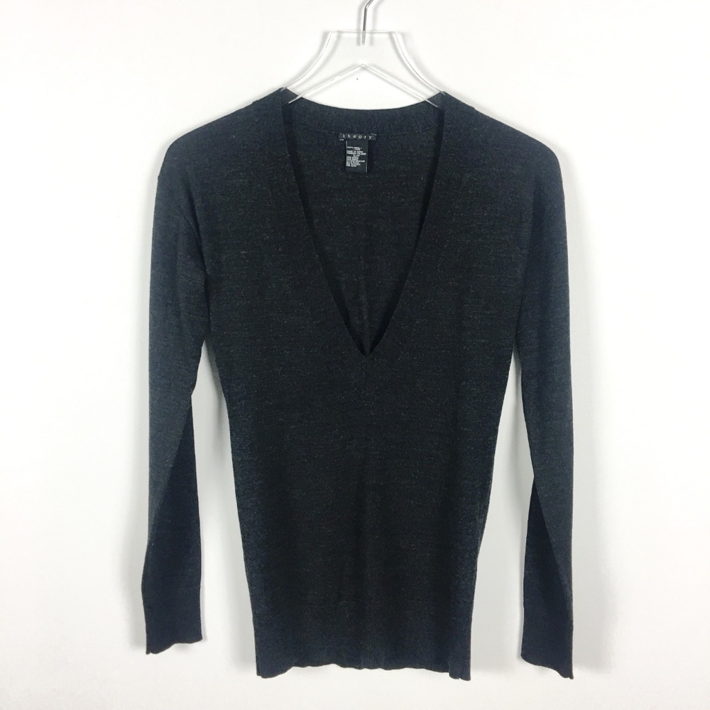 Theory | Adrianna V-neck Wool Sweater